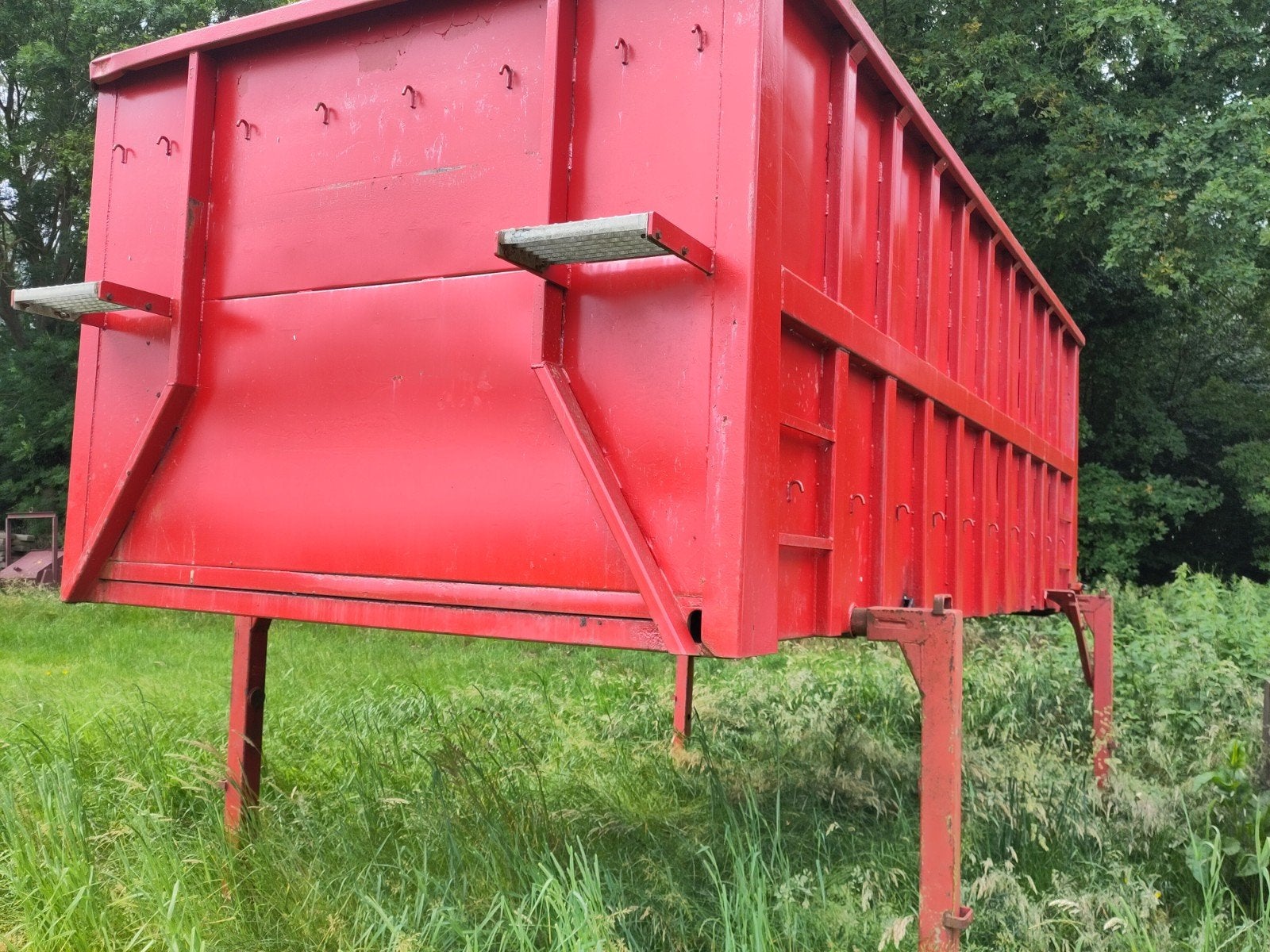 Renders graan kieper platte schamelwagen container 15,9 ton, Ophalen of Verzenden, Transport