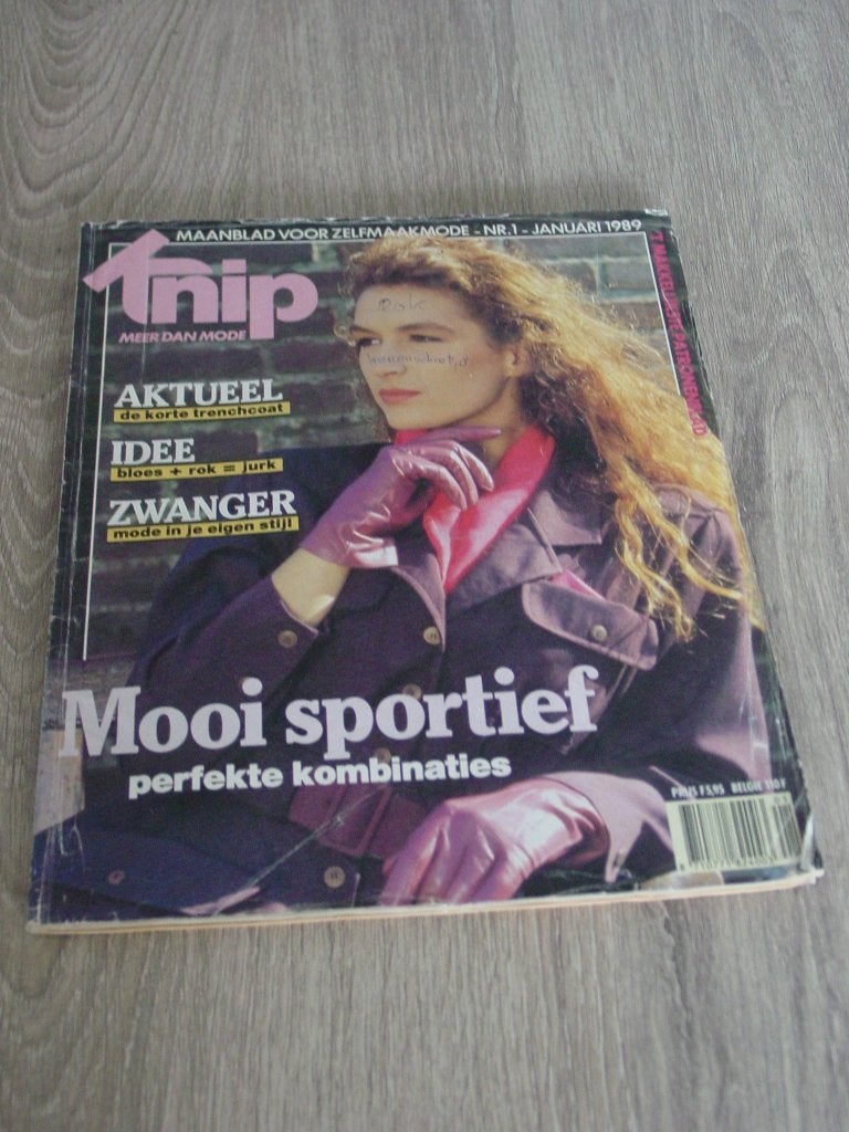 Knipmode nr. 1 / januari 1989, Ophalen of Verzenden, Gebruikt, Vrouw, Knipmode