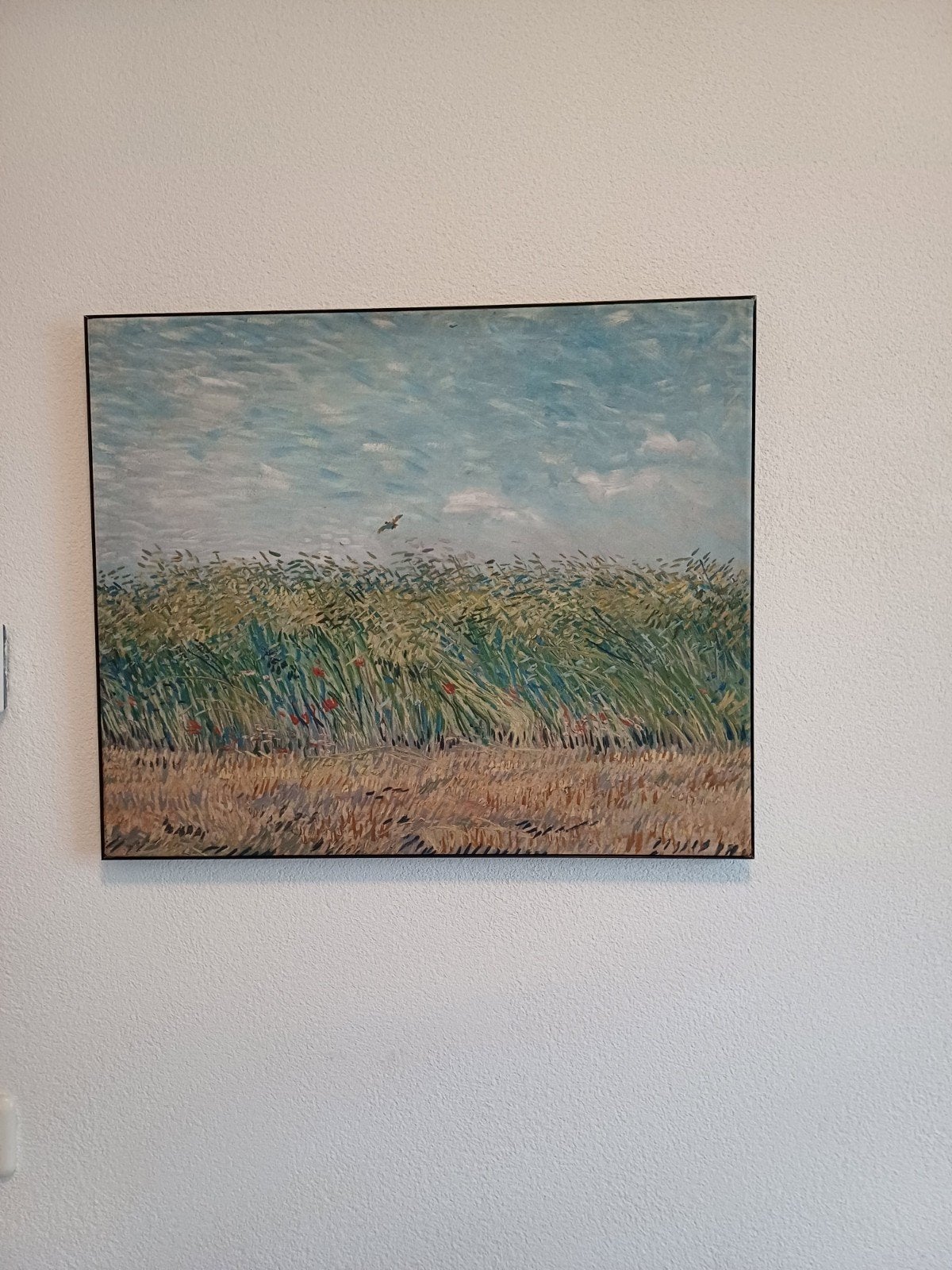 Reproductie 'Korenveld met leeuwerik' van Van Gogh, Ophalen of Verzenden, Klassiek, Overige technieken, Landschap