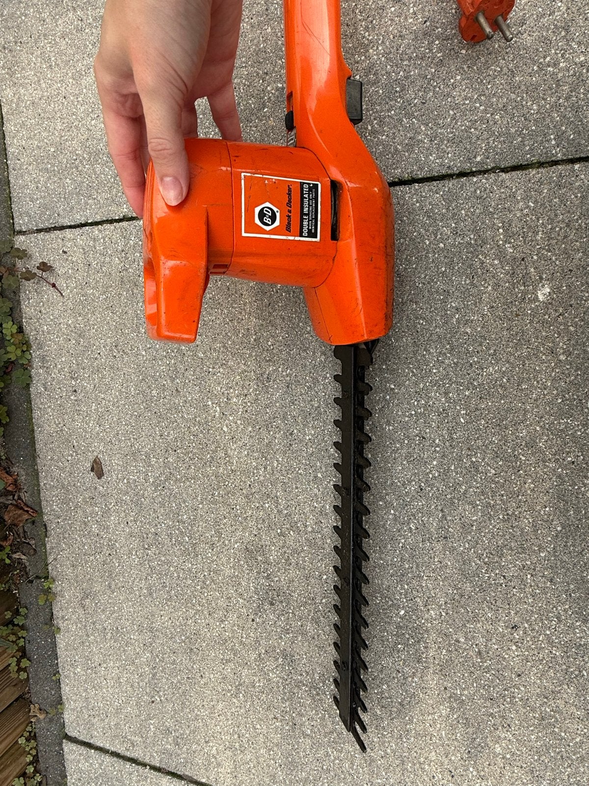 Black & Decker Elektrische Heggenschaar - 34 cm zaagblad, Ophalen of Verzenden, Gebruikt, Elektrisch