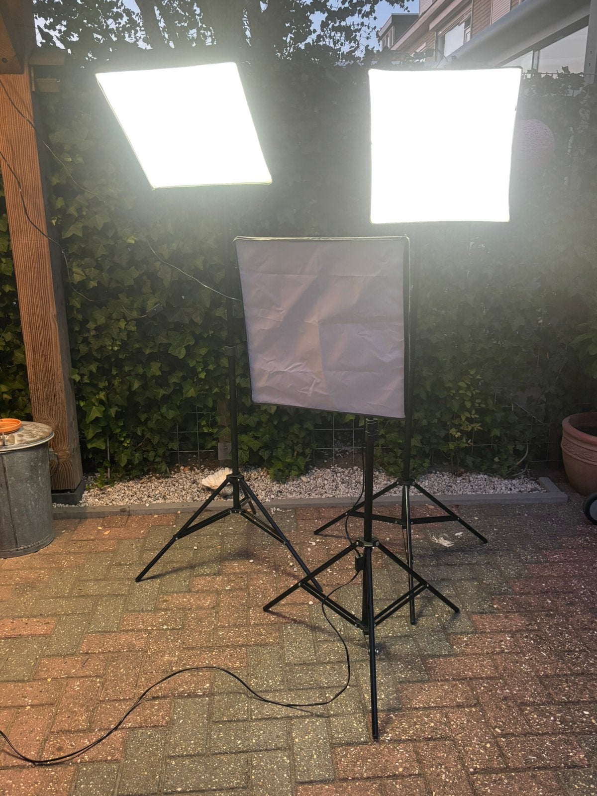 Fotografie studiolampen, Audio, Tv en Foto, Fotografie | Fotostudio en Toebehoren, Ophalen, Gebruikt, Lamp of Flitsset