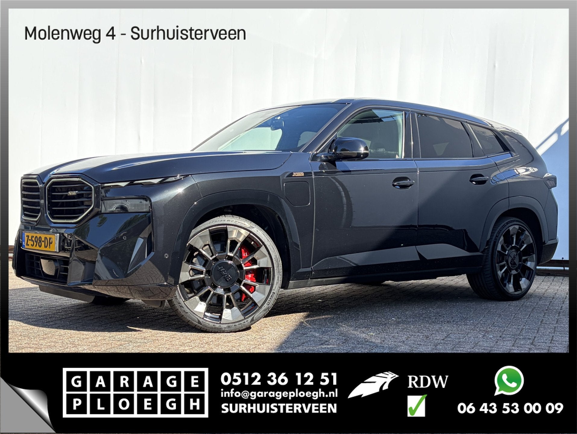 BMW XM PHEV 30 kWh Driving Assistant Professional B&W HUD Ma, Auto's, BMW, Gebruikt, 4395 cc, Zwart, Bedrijf