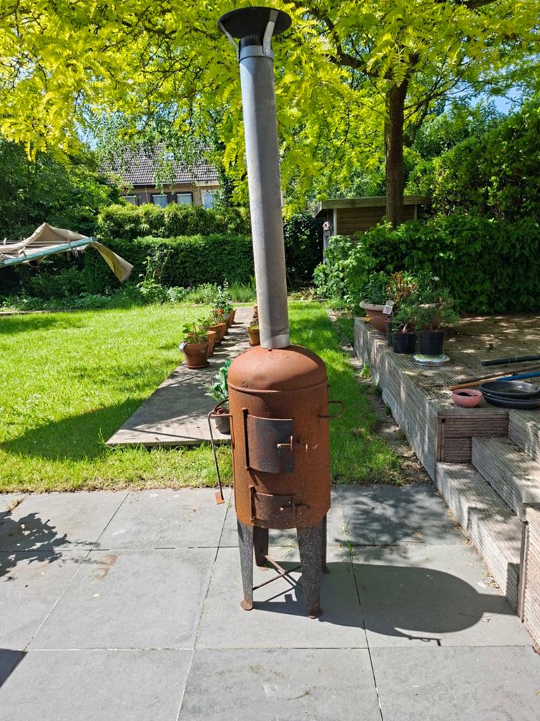 Buitenhaard van Esso vat, Ophalen, Gebruikt