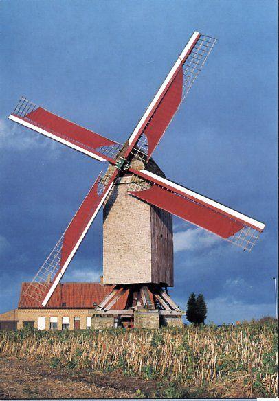 (BG078) Ansichtkrt België molen Leisele Stalijzermolen 2000, Ophalen of Verzenden, 1980 tot heden, Ongelopen, West-Vlaanderen