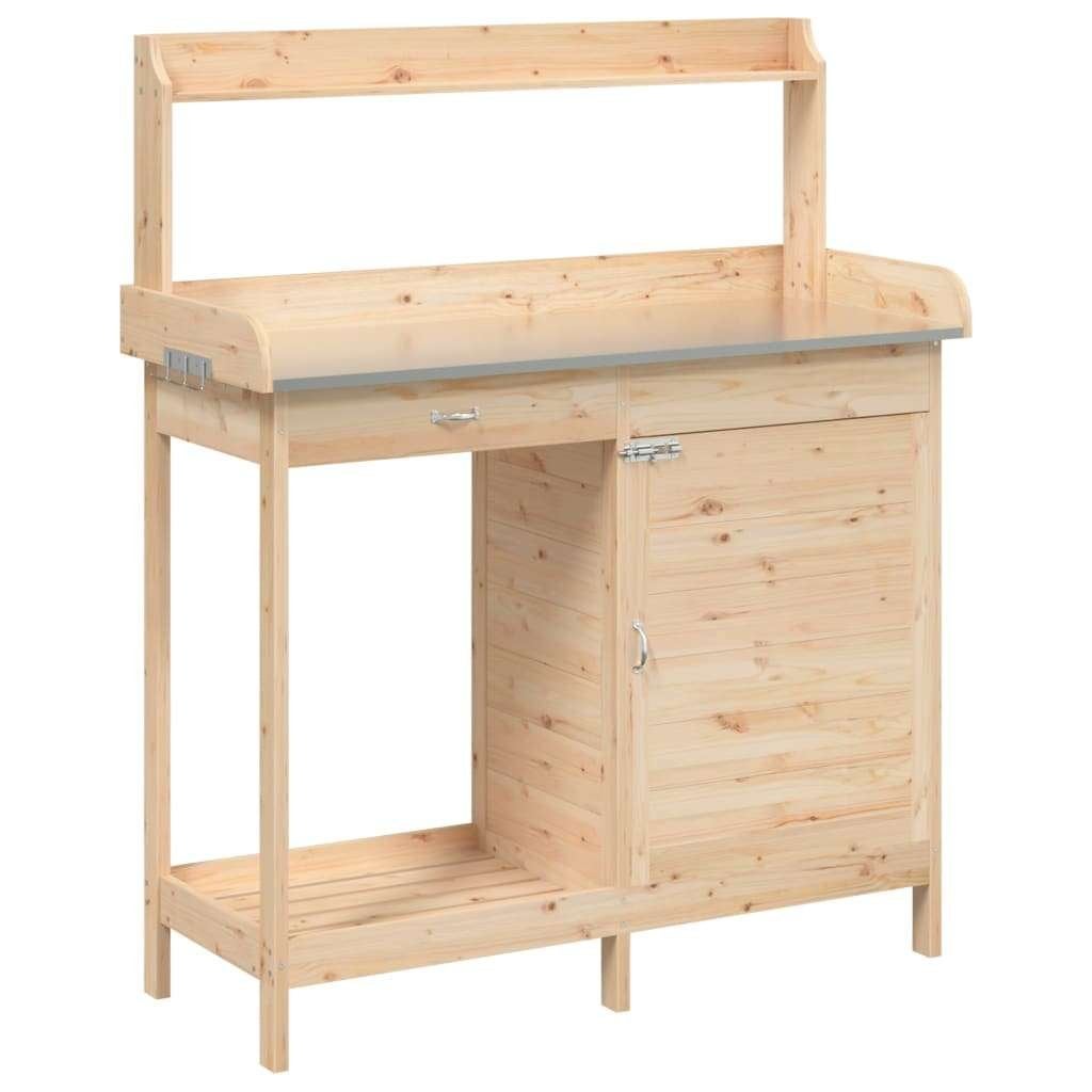 Oppottafel plantentafel hout + zink GRATIS VERZONDEN!, Overige merken, Verzenden, Nvt, Nvt