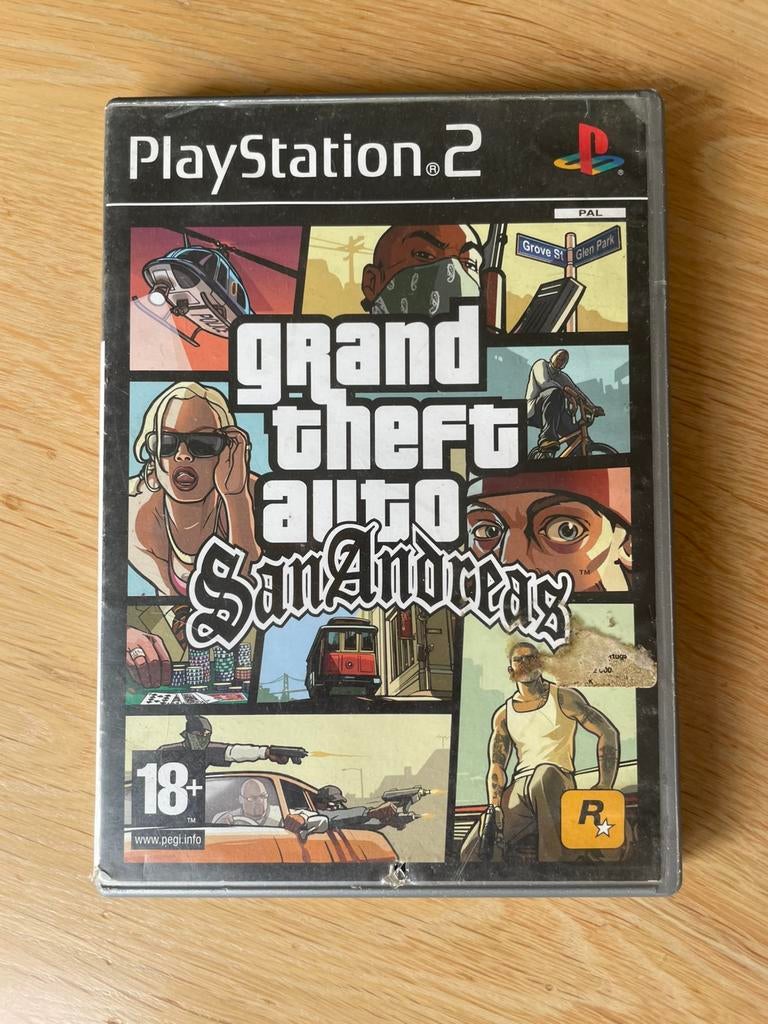 Grand Theft Auto San Andreas, Spelcomputers en Games, Games | Sony PlayStation 2, Avontuur en Actie, Gebruikt, Vanaf 18 jaar, 2 spelers