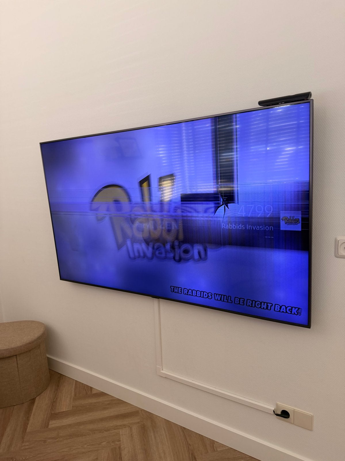 Oude kapotte Samsung TV met kabel en afstandsbediening, Ophalen, Niet werkend, Samsung