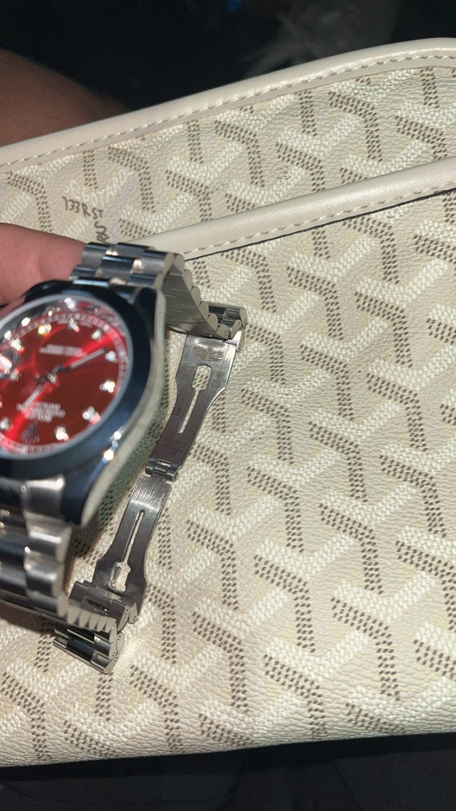 Gloednieuwe Rode Oyster Rolex - Ongeopend en Ongedragen, Sieraden, Tassen en Uiterlijk, Polshorloge, Nieuw, Ophalen of Verzenden