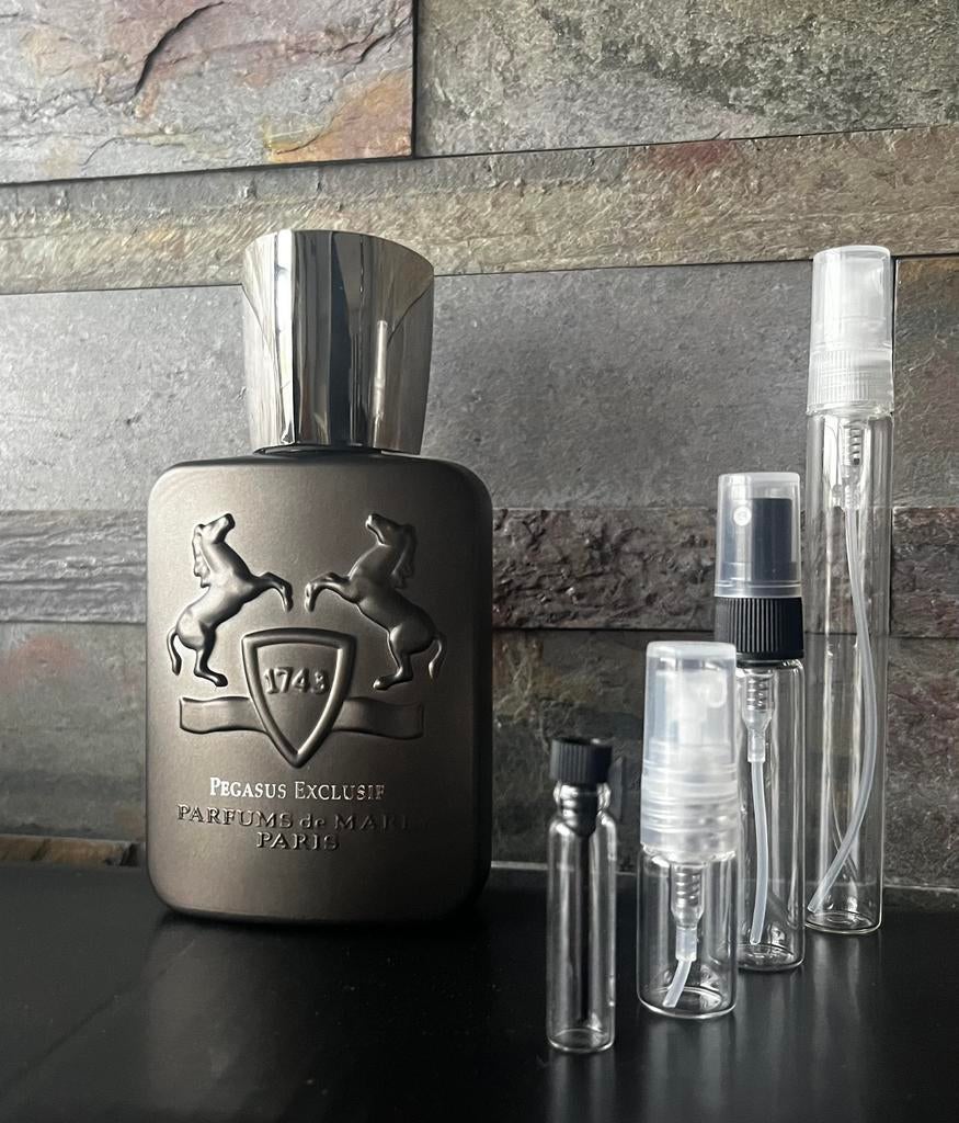Parfums de Marly Pegasus Exclusif sample, Sieraden, Tassen en Uiterlijk, Uiterlijk | Parfum, Zo goed als nieuw, Ophalen of Verzenden