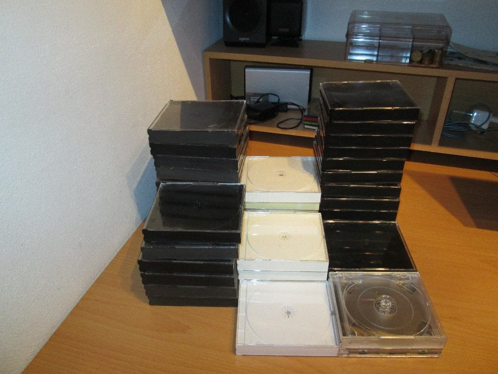 dikke cd doosjes 2cd 3cd doosjes zwart wit ook dunne 2cd, Computers en Software, Beschrijfbare discs, Ophalen of Verzenden, Nieuw
