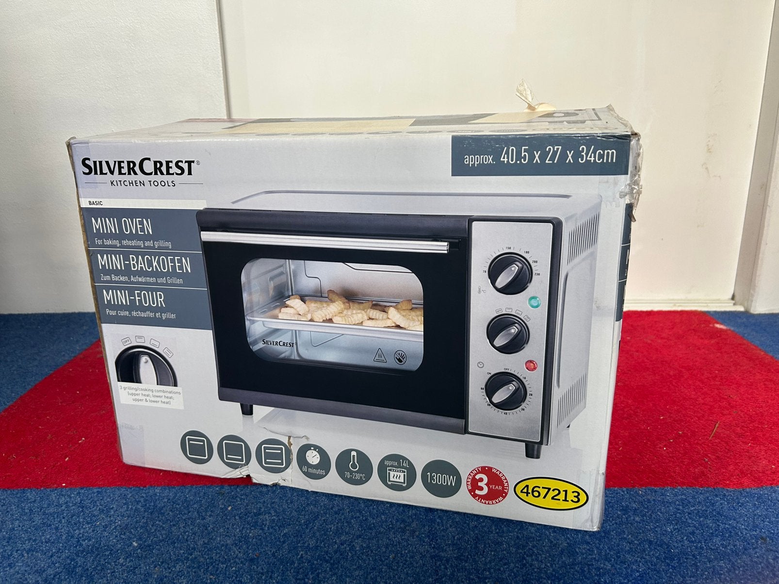 Lidl mini oven, Witgoed en Apparatuur, Ovens, Ophalen of Verzenden, Gebruikt, Minder dan 45 cm