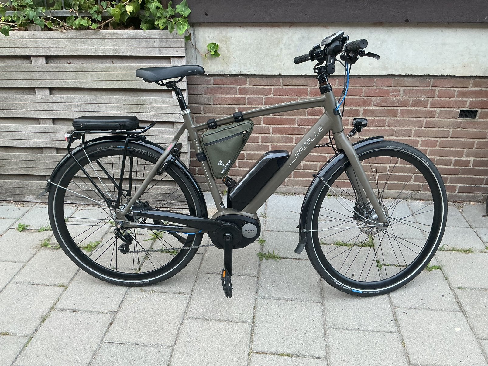 Gazelle Cityzen hybride e-bike frame 57cm., Fietsen en Brommers, Elektrische fietsen, Ophalen, Zo goed als nieuw, 50 km per accu of meer