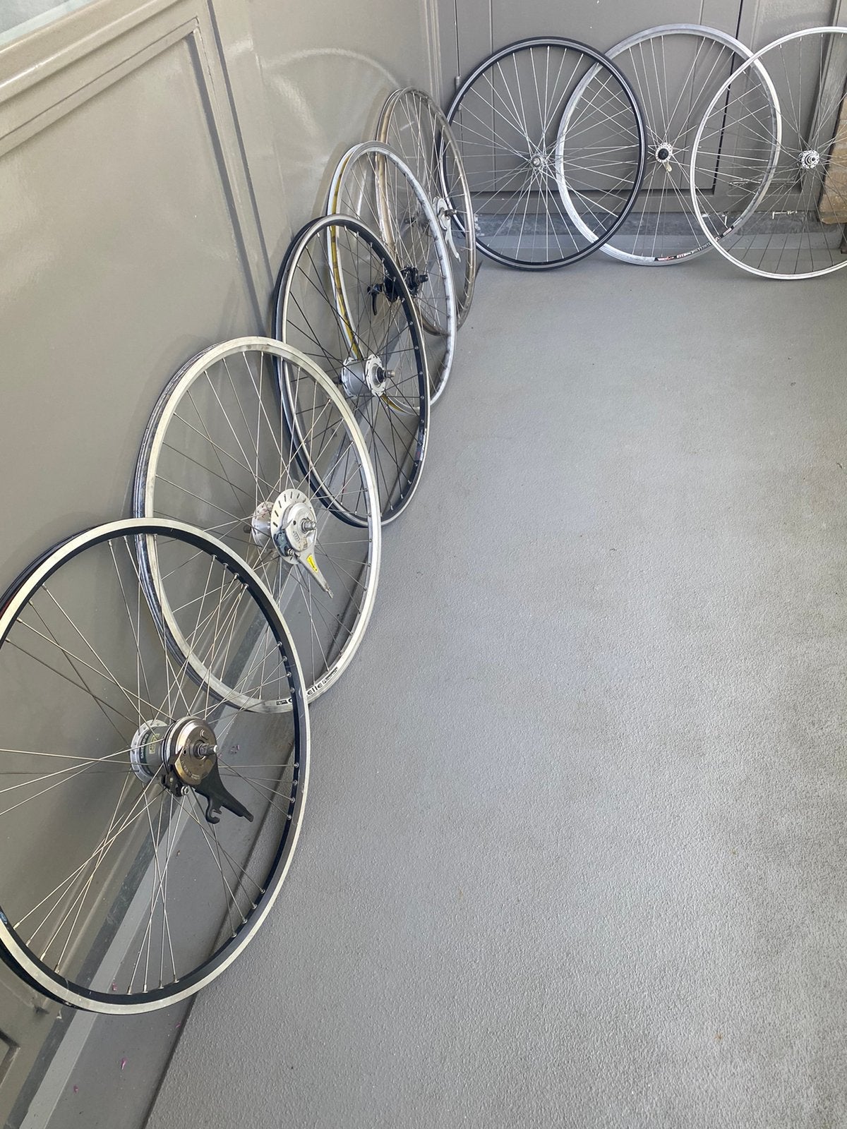 28 inch fiets voorwielen in prima staat, Ophalen, Gebruikt