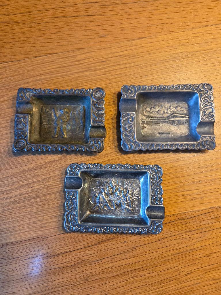 asbakken, 3 stuks, Ophalen of Verzenden, Gebruikt, Asbak