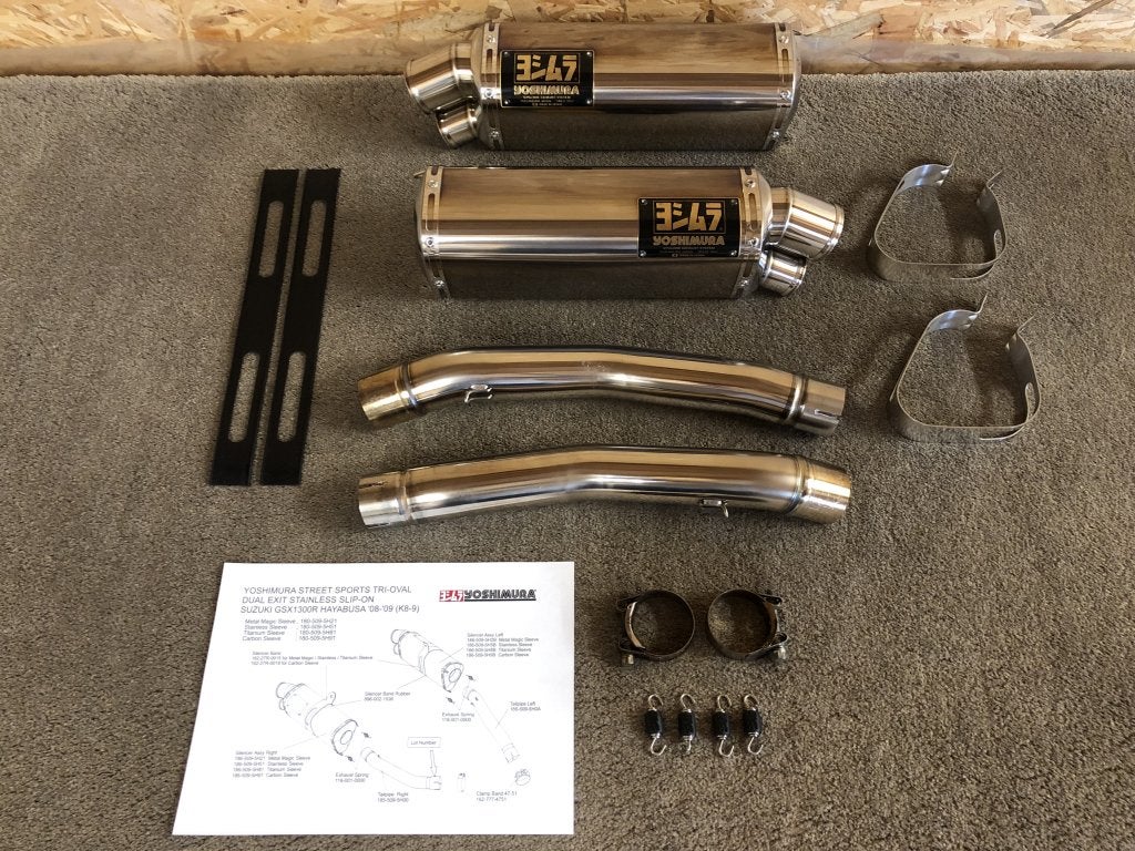 Yoshimura Japan Tri-Oval uitlaten GSX-1300R Hayabusa 08-17, Yoshimura Japan, Gebruikt, Verzenden, 6748 Nakatsu, Aiko-Gun, Aikawa-Machi, Kanagawa-Pref., 243-0303, JP