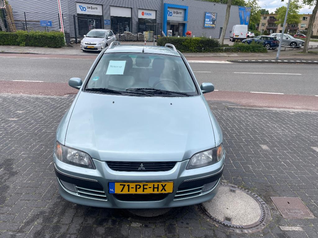 Mitsubishi Space Star 1.6 Comfort 2004 Grijs, Auto's, Voorwielaandrijving, 4 cilinders, 1165 kg, 1200 kg