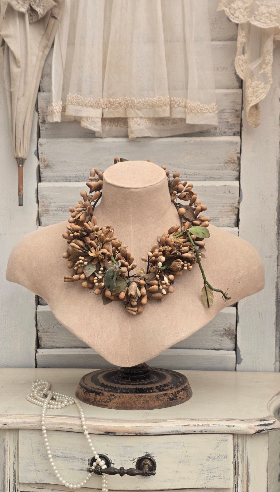 Vintage Buste Display voor Sieraden/Kettingen, Antiek en Kunst, Ophalen of Verzenden