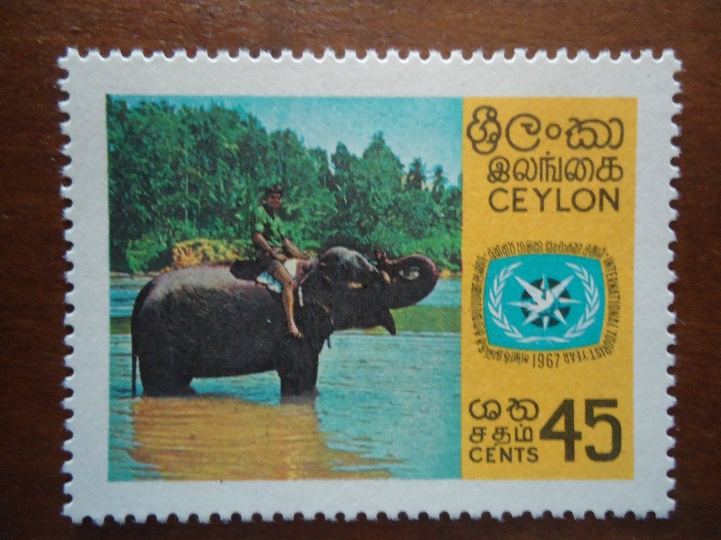 Dier olifant Ceylon 1967, mi. 363 postfris/ongebruikt, Ophalen of Verzenden, Postfris, Dier of Natuur