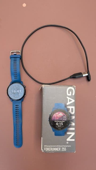 Garmin Forerunner 255 - Blauw GPS Hardloophorloge, Ophalen, Blauw, Garmin, Zo goed als nieuw