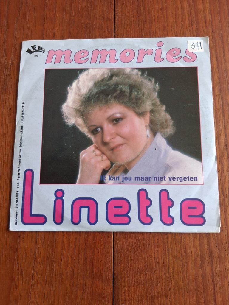 Linette - Ik kan jou maar niet vergeten., Gebruikt, 7 inch, Nederlandstalig, Single