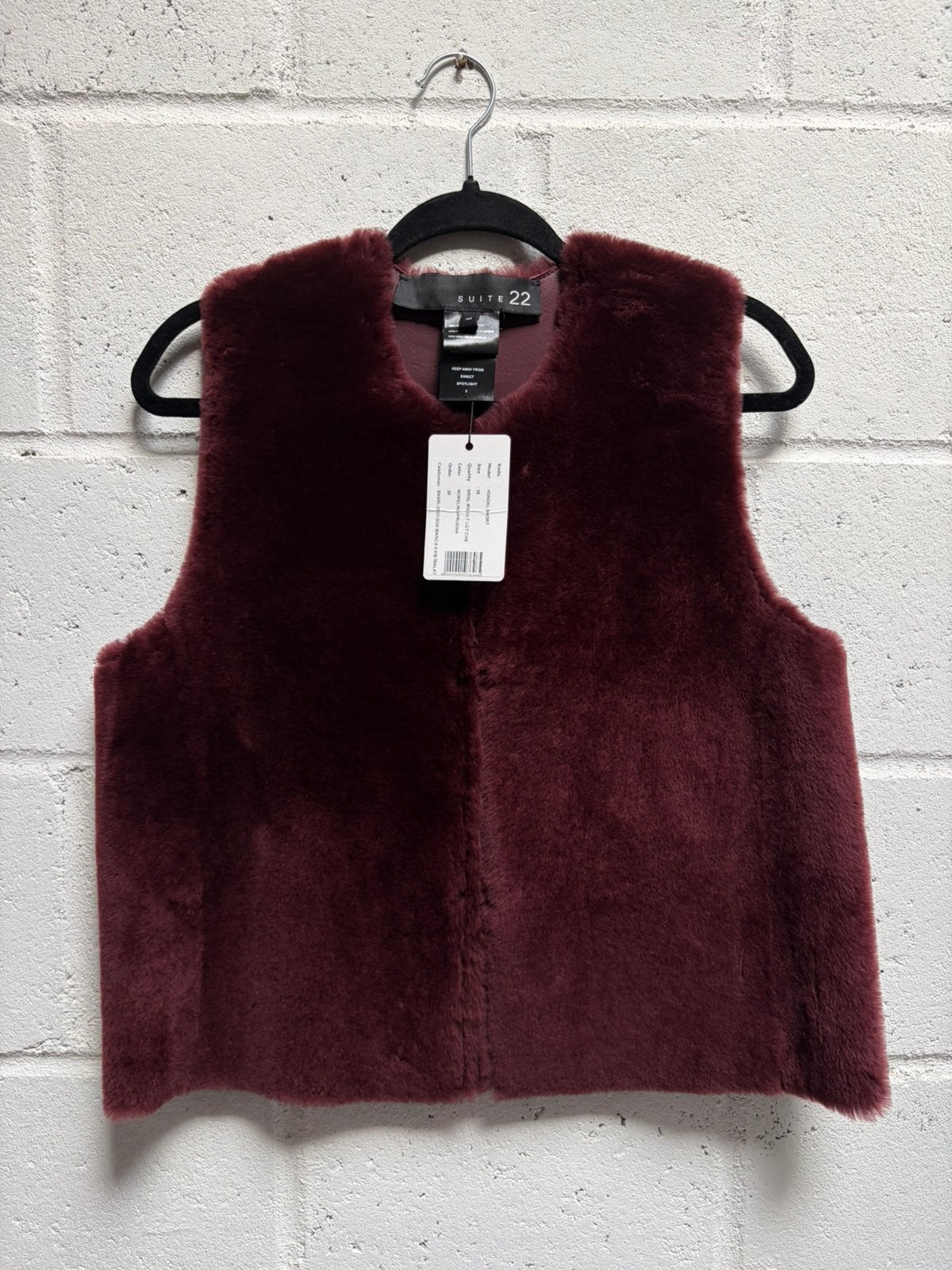 Suite22 gilet bodywarmer 36 burgundy suite 22 €625, Ophalen of Verzenden, Zo goed als nieuw, Maat 36 (S), Rood