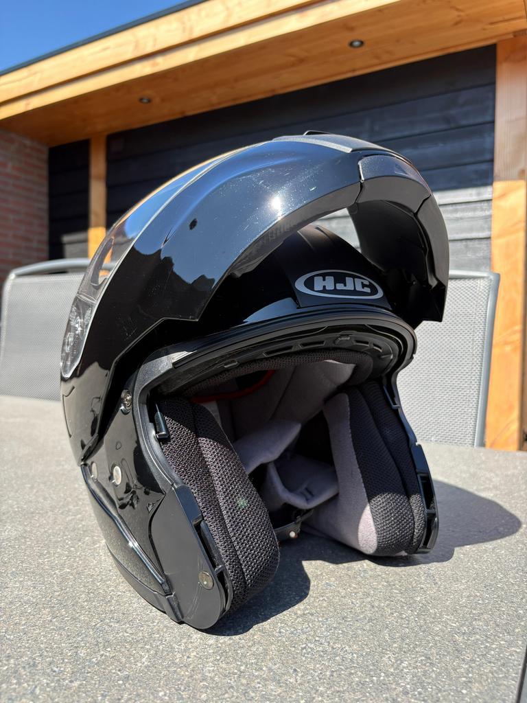 HJC Systeemhelm. In Zeer goede staat!, Motoren, Kleding | Motorhelmen, Systeemhelm, HJC, Kinderen, Ophalen of Verzenden