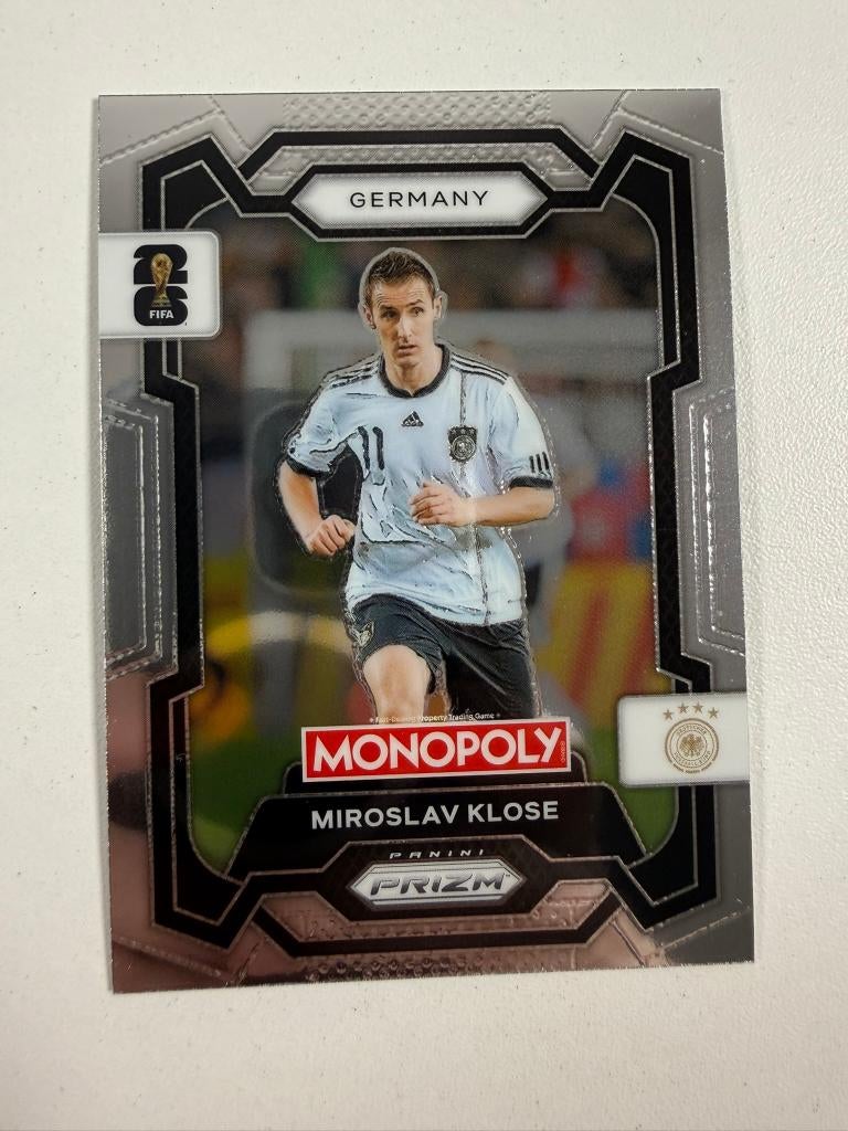62 Miroslav Klose Prizm Monopoly World Cup 2026, Ophalen of Verzenden, Nieuw, Buitenlandse clubs, Poster, Plaatje of Sticker