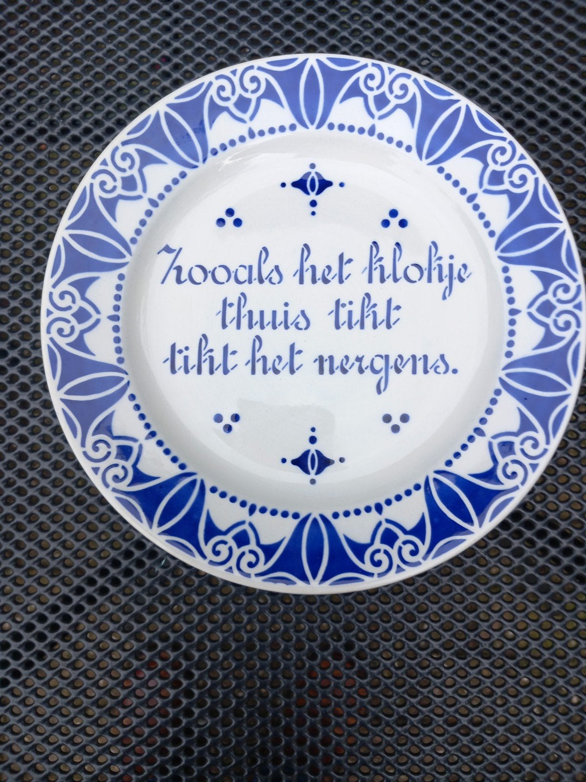 Societe ceramique Maastricht spreukenbord, Antiek en Kunst, Ophalen of Verzenden