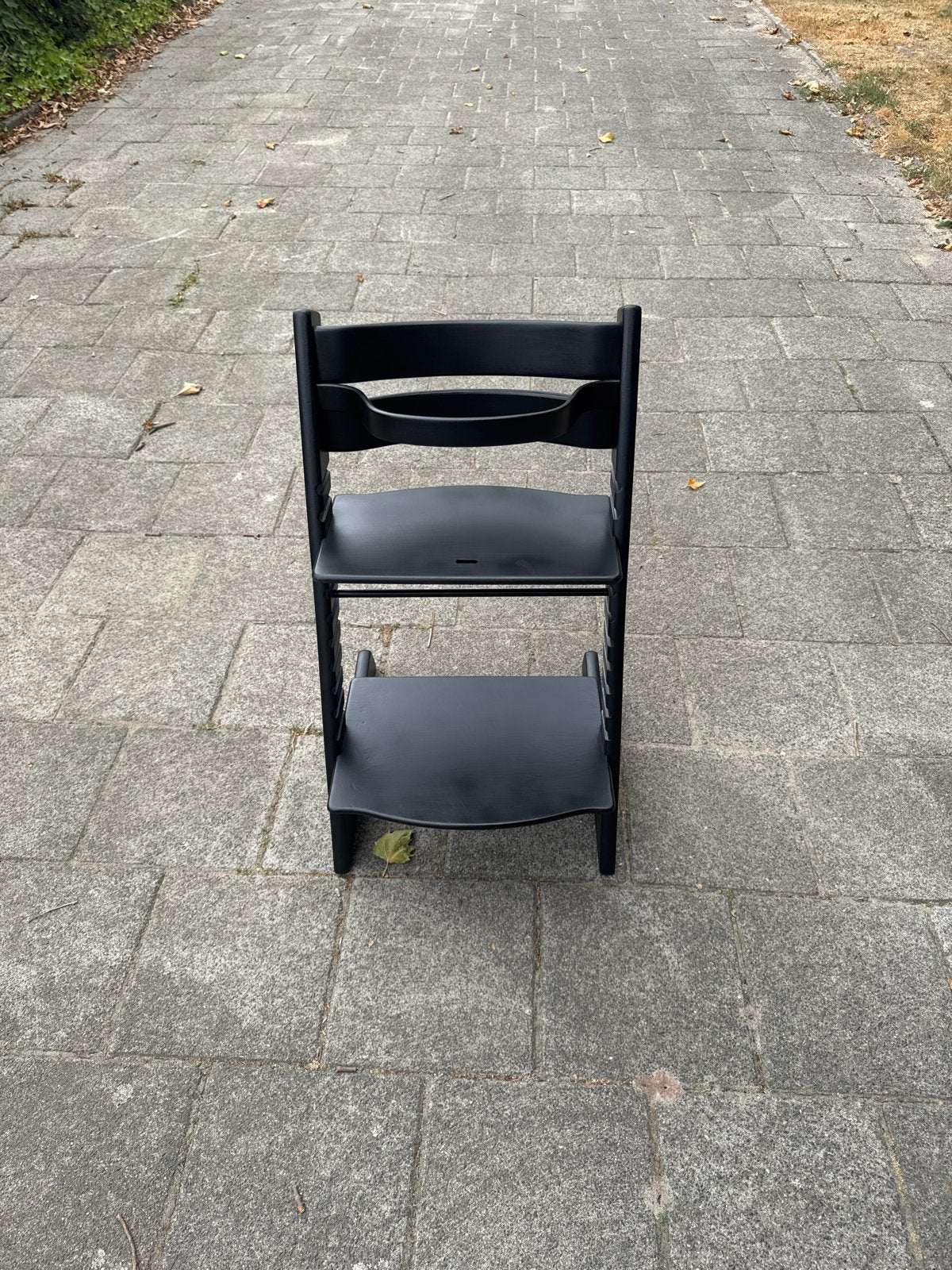 Nieuw gelakte Stokke Tripp Trapp met verklein beugel, Ophalen, Zo goed als nieuw, Meegroeistoel, Stoelverkleiner