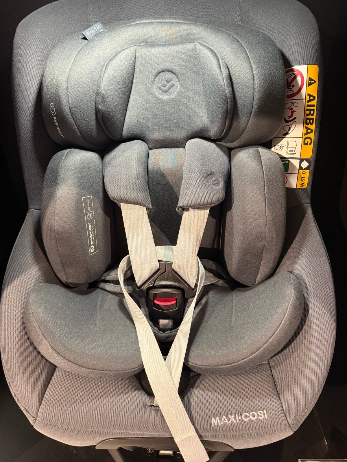 Maxi Cosi Mica 360 Pro - Authentic Grey, Ophalen, Zo goed als nieuw, Isofix, 0 t/m 13 kg