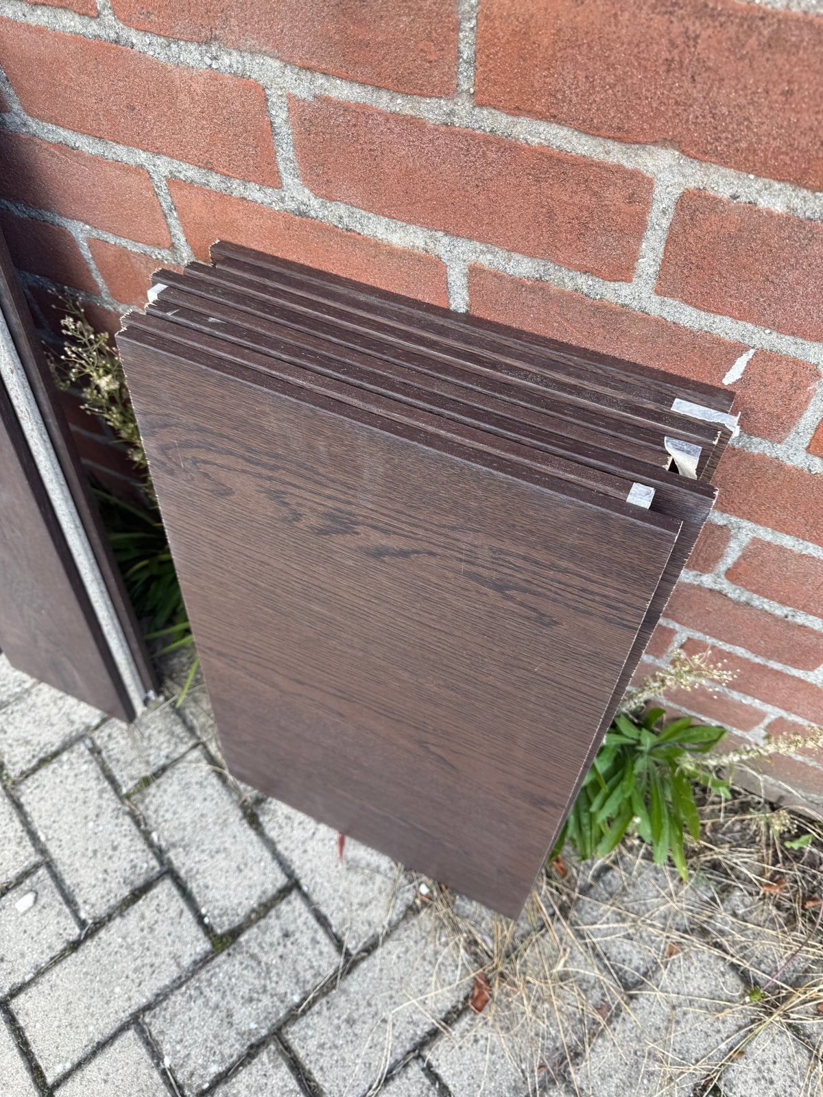 Donkerbruine planken - IKEA, Doe-het-zelf en Verbouw, Ophalen, Gebruikt, Minder dan 25 mm, Plank