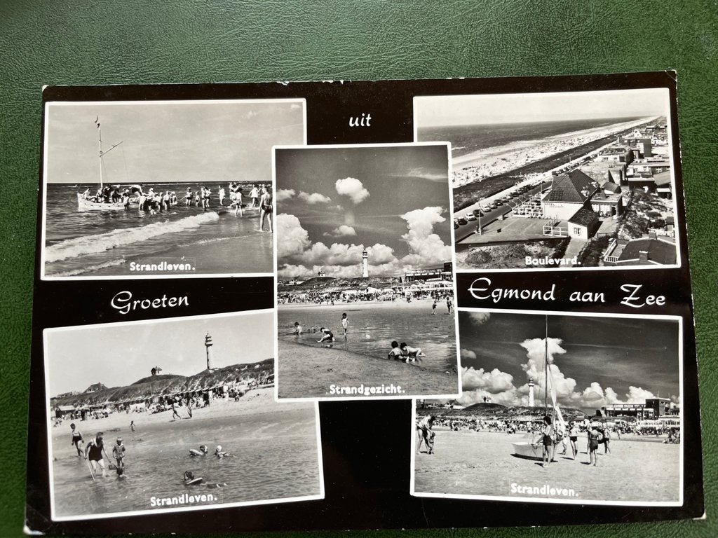 ak. van Egmond aan Zee ; Groeten uit Egmond aan Zee., Verzenden, 1960 tot 1980, Noord-Holland