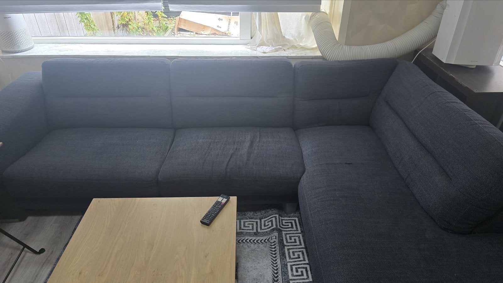 Gratis L-vormige hoekbank - snel af te halen!, Ophalen, 250 tot 300 cm, Gebruikt, Hoekbank