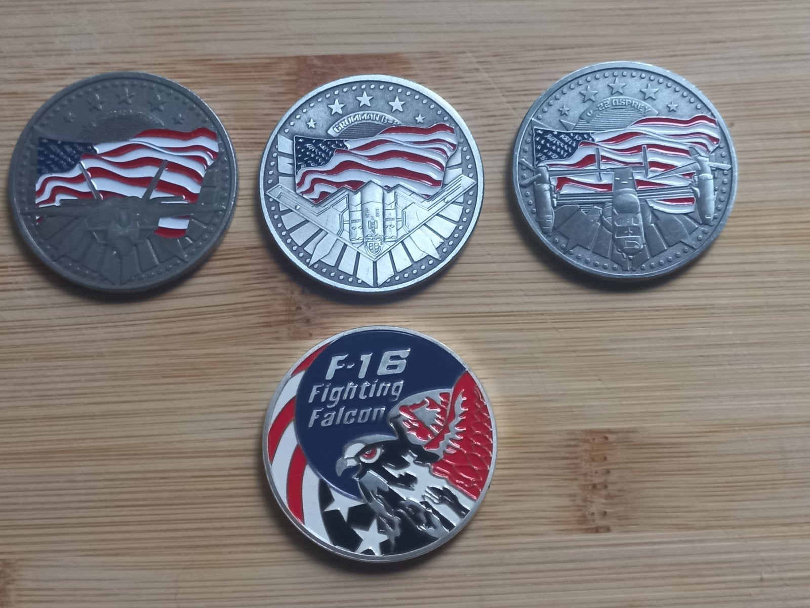 USA Challenge Coins US Air Force Set, Verzamelen, Ophalen of Verzenden