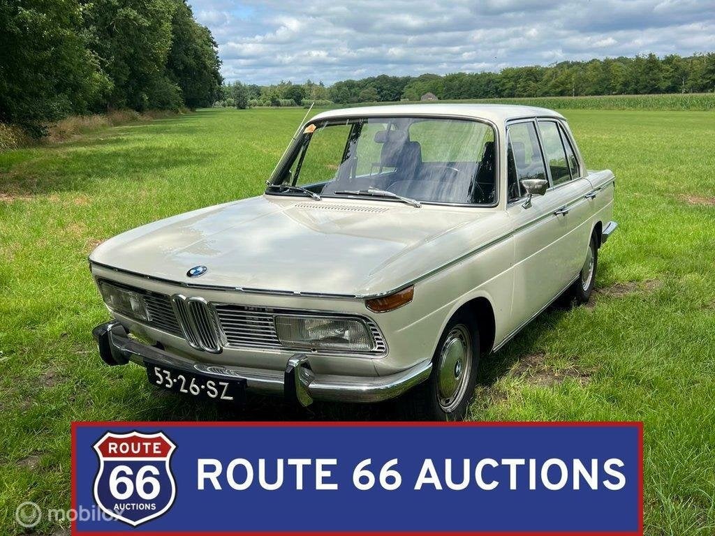 BMW 2000 Automatic | Route 66 Auctions, Auto's, Overige carrosserieën, Zwart, Bedrijf, Handgeschakeld