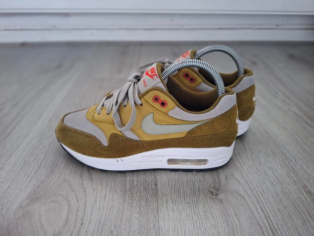Nike air max 1 Green Curry maat 38.5, Kleding | Dames, Schoenen, Zo goed als nieuw, Sneakers of Gympen, Groen, Ophalen of Verzenden