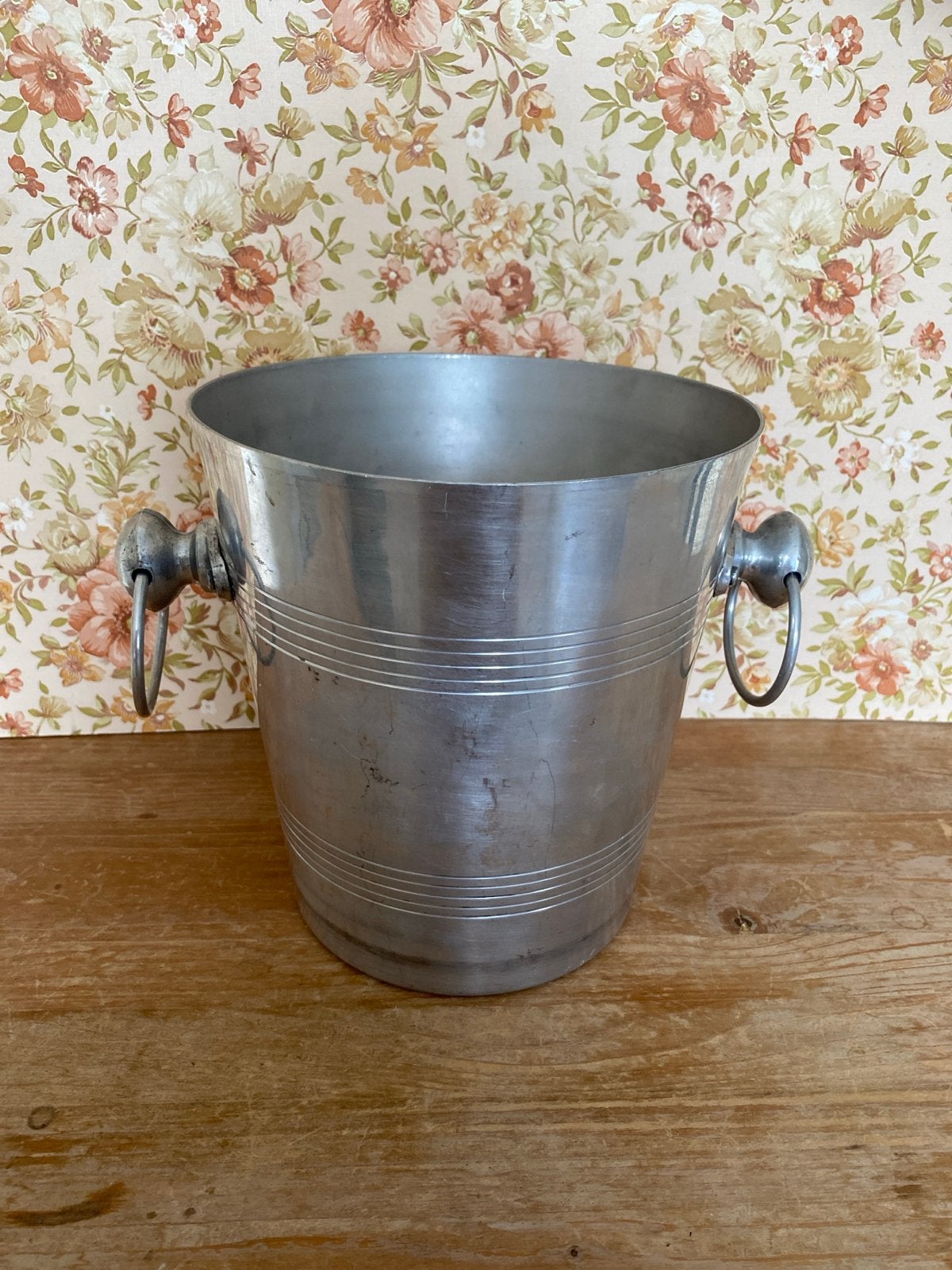 Vintage aluminium ijsemmer/wijnkoeler, Ophalen of Verzenden