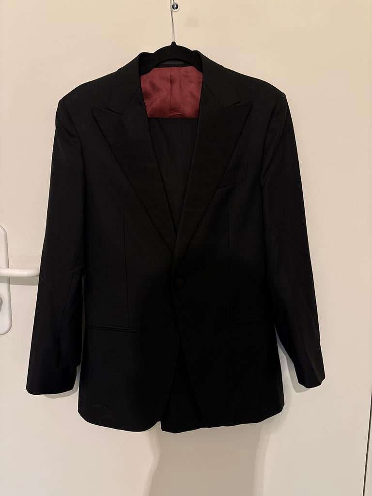 Suitsupply Tuxedo Maat 44 - Zwart Blazer + Broek, Kleding | Heren, Ophalen of Verzenden, Zo goed als nieuw, Maat 46 (S) of kleiner