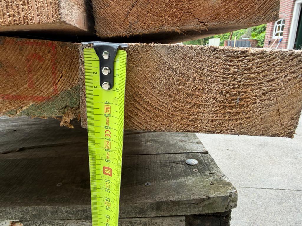 Mooie balken, 18 stuks - Gebruikt hout voor diverse projecte, Doe-het-zelf en Verbouw, Hout en Planken, Gebruikt, Ophalen of Verzenden