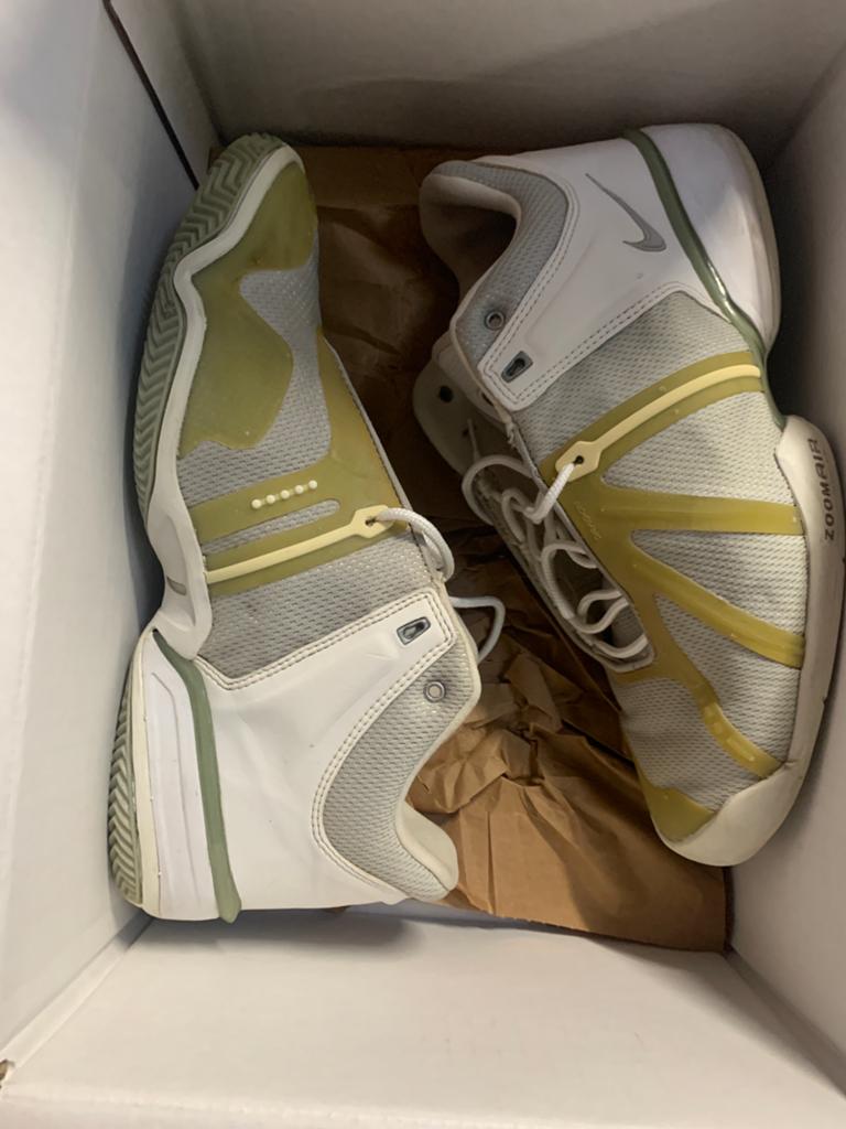 NIKE AIR zoom COURT IMPLOSION-‘Agassi 2002”/TENNIS/Size 11us, Overige kleuren, Sportschoenen, Ophalen of Verzenden, Zo goed als nieuw