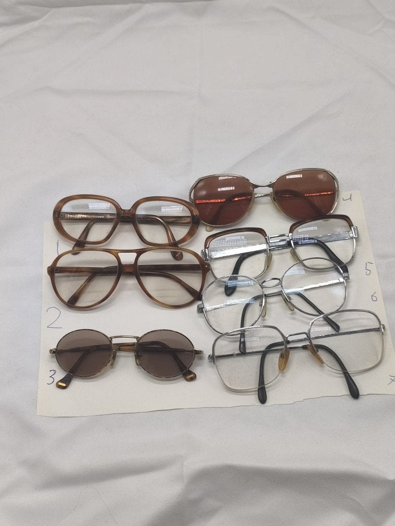 Vintage brillen en zonnebrillen - Diverse modellen, Gebruikt, Bruin, Bril, Ophalen