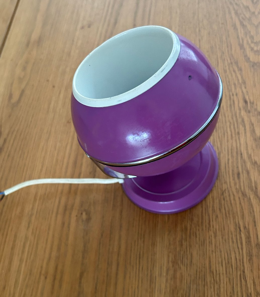 Vintage Purple Space Age Eyeball bureau/wand lamp., Ophalen of Verzenden