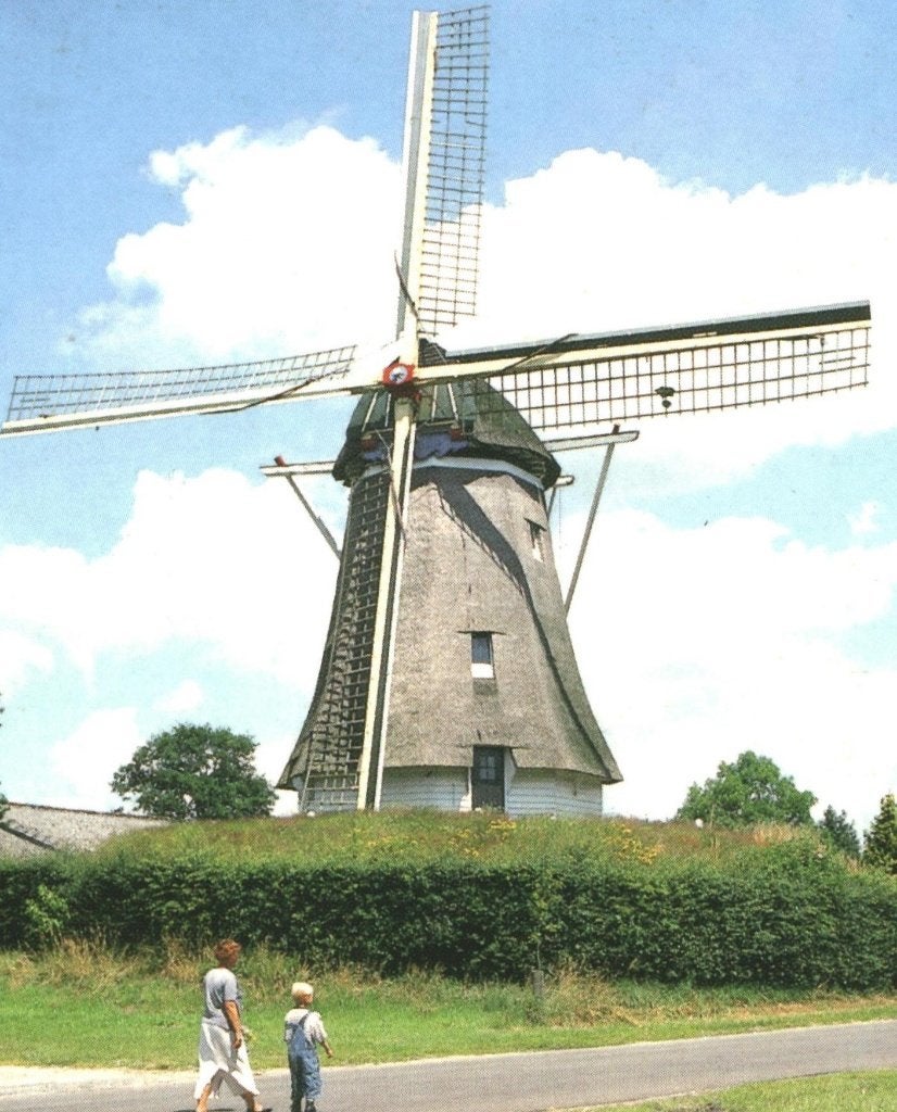 988270 Nunspeet Gld 80+ Molen _Gelopen met mooie zegel, Ophalen of Verzenden, 1980 tot heden, Gelopen, Gelderland
