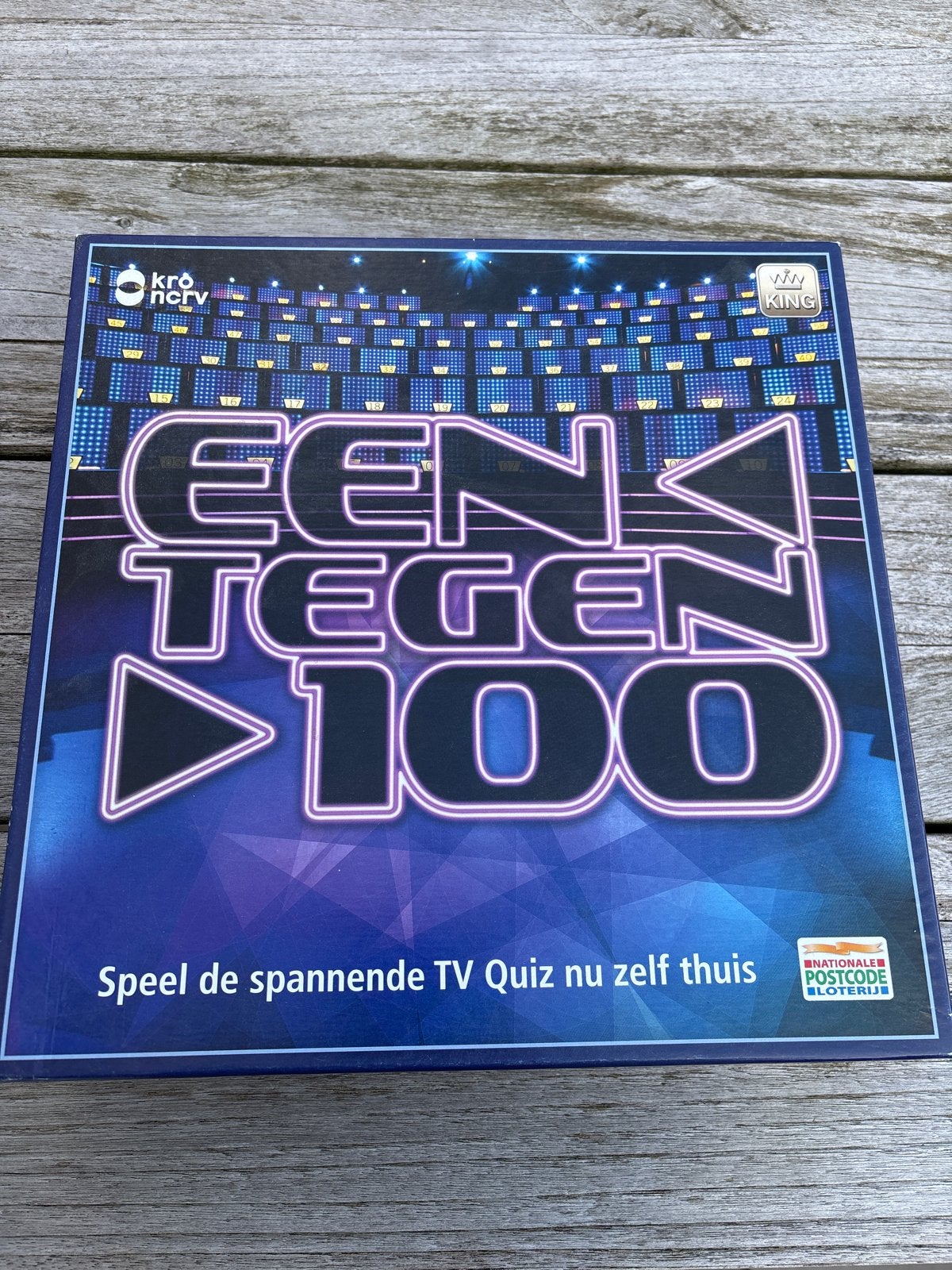 Een Tegen 100 Bordspel - De Spannende TV Quiz Thuis, Drie of vier spelers, Ophalen, Gebruikt
