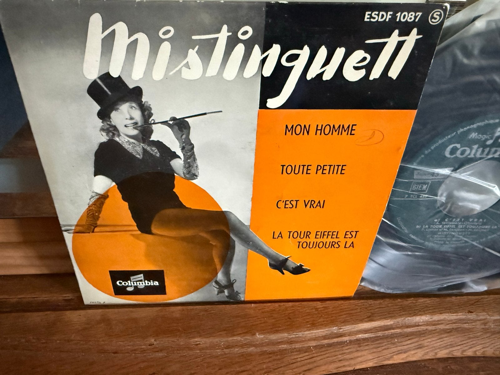 Mistinguett - Mon Homme - Vintage Franse EP (Columbia), Overige genres, 7 inch, Zo goed als nieuw, EP