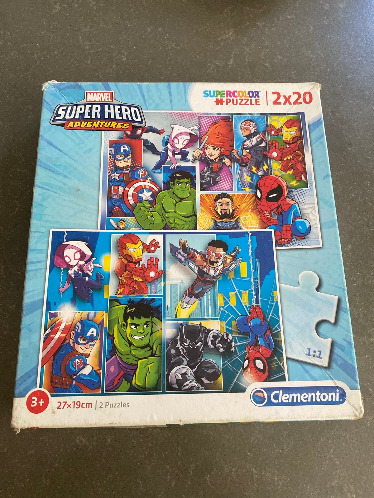 Gebruikte Marvel Super Hero Adventures Puzzel, Ophalen, 10 tot 50 stukjes, Gebruikt, 2 tot 4 jaar