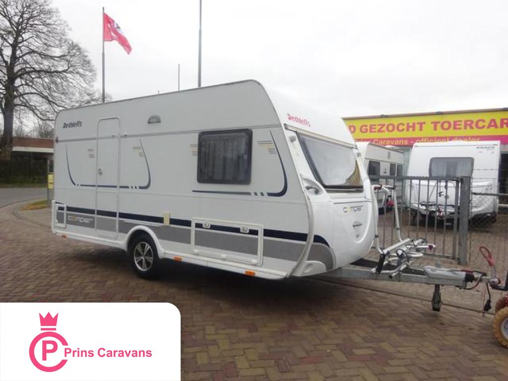 Dethleffs Camper 440DB Met Mover, Caravans en Kamperen, Caravans, Bedrijf, Dethleffs, Schokbreker, Tot en met 4