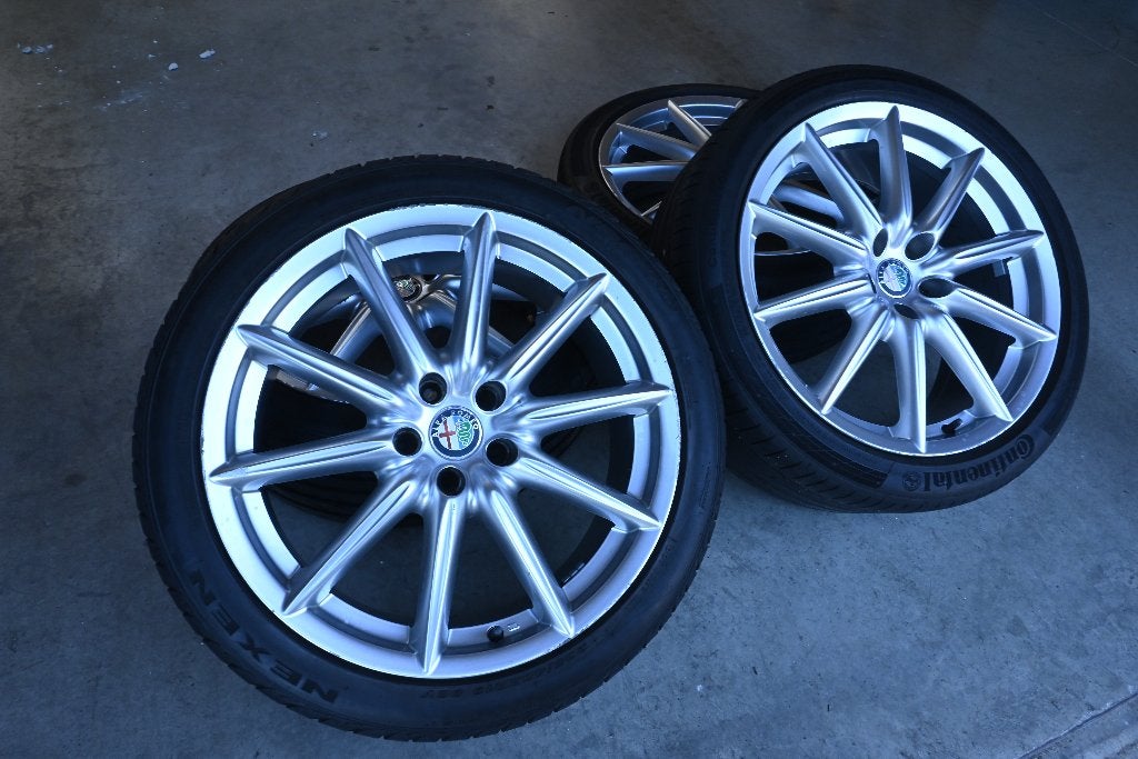 Originele Alfa Romeo TI 19 inch wielen, Auto-onderdelen, Gebruikt, Banden en Velgen, 235 mm, Personenwagen