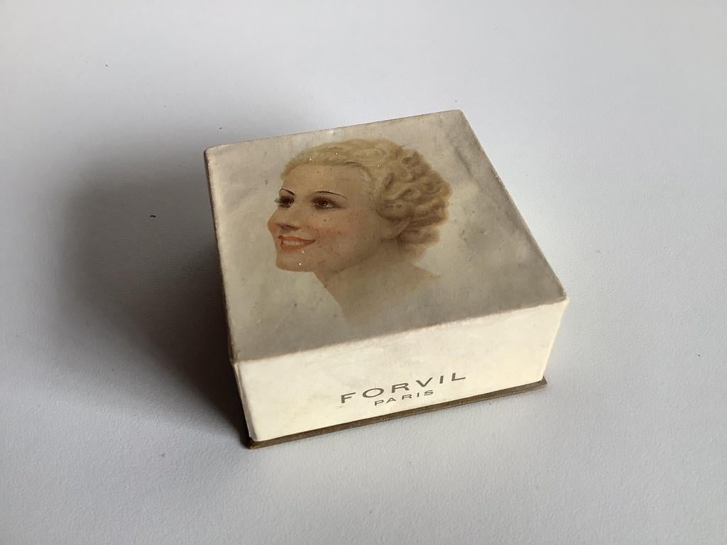 Prachtige antieke poederdoos Forvil, Ophalen of Verzenden