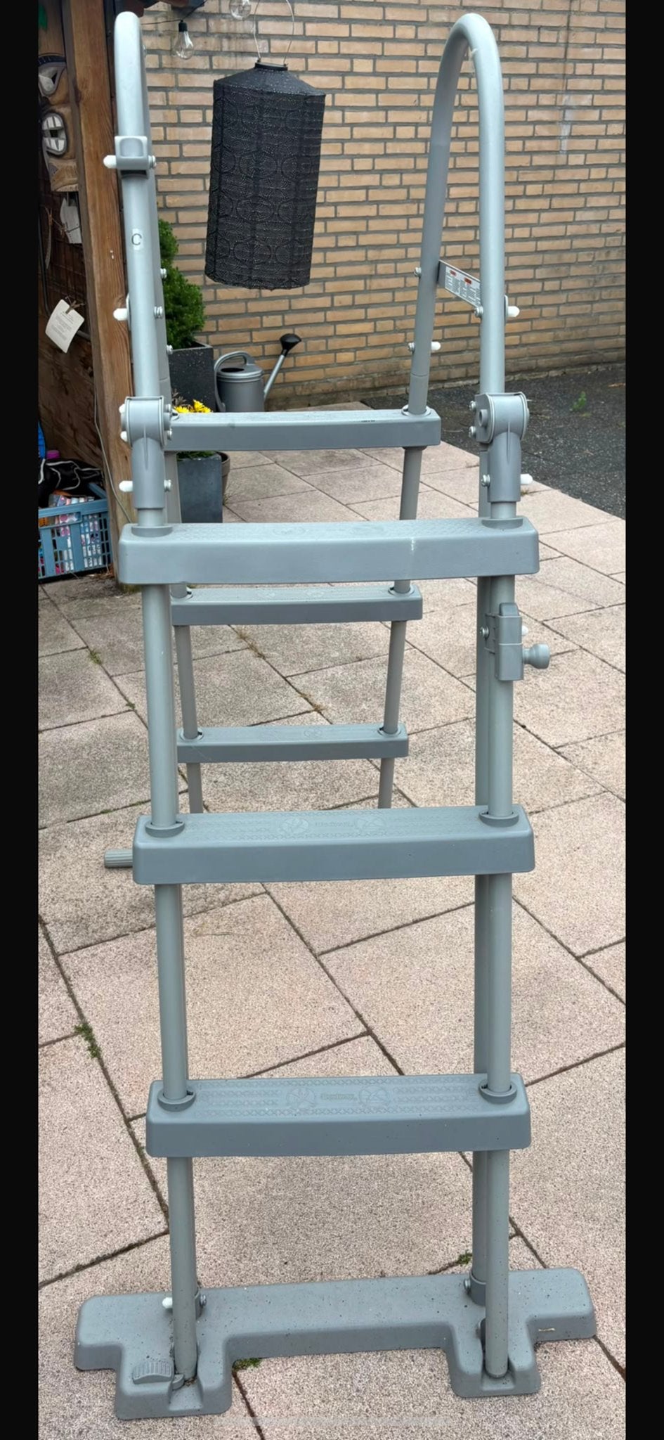Zwembadladder - Handige en stevige opstap voor uw zwembad, Ophalen of Verzenden, Gebruikt, Ladder, Minder dan 2 meter